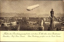 Künstler Ak Diemer, Zeno, Lindau am Bodensee Schwaben, Zeppelin Z... - 4889982