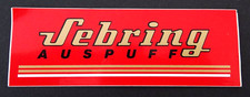 Werbe-Aufkleber Sebring Auspuff Exhaust Motorsport Sportauspuff Tuning Oldtimer