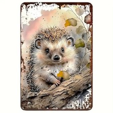 Blechschild niedlicher Igel