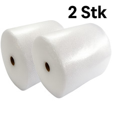 Luftpolsterfolie, Noppenfolie, Verpackungsfolie, Polsterfolie 30cm x 100m (2Stk)
