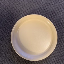 TUPPERWARE Auflege Deckel Ersatzteil Tafelperle beige rund 2153 Deckel 14 cm