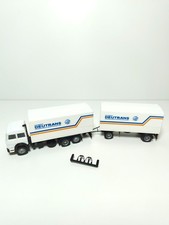 Herpa Iveco Magirus Deutrans Planenhängerzug 148030 1:87 H0