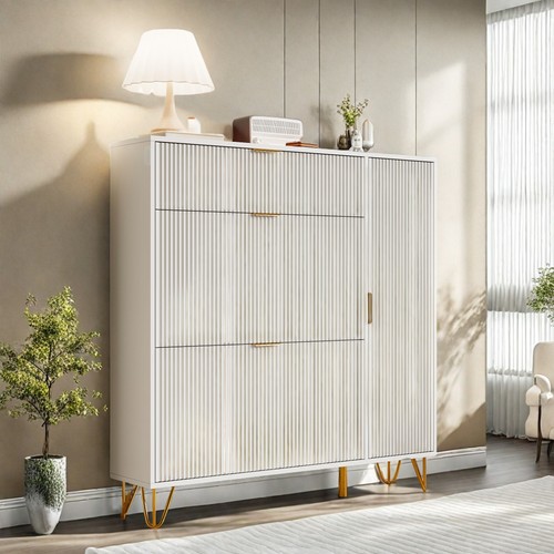 Schuhschrank mit 3 klappen - schuhschrank,