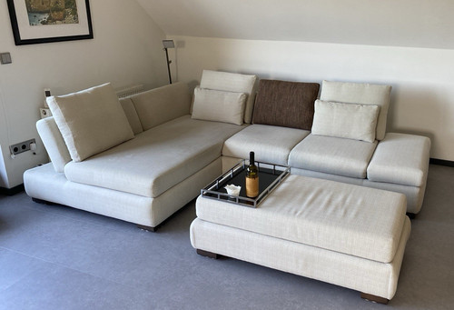 Schillig ecksofa stoff beige - ecksofa,