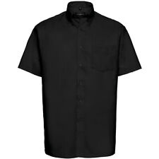 Russell Collection Klassisches Oxford Hemd – Kurzarm Shirt mit Kragen Herren