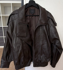 ZARA Frauen Leder Bomberjacke