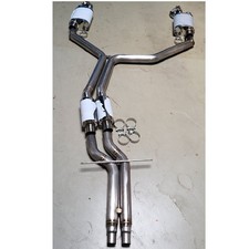 Neu 2x 76mm Sportauspuffanlage 3"  Audi RS6 C7 RS7 mit TÜV  Sportauspuff