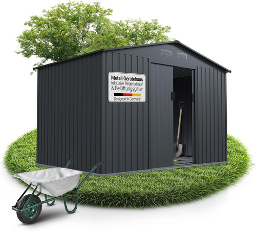 Juskys geräteschuppen metall - geräteschuppen,