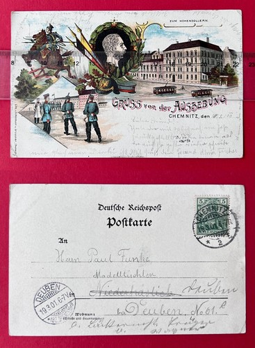 Militär litho chemnitz - litho, ak