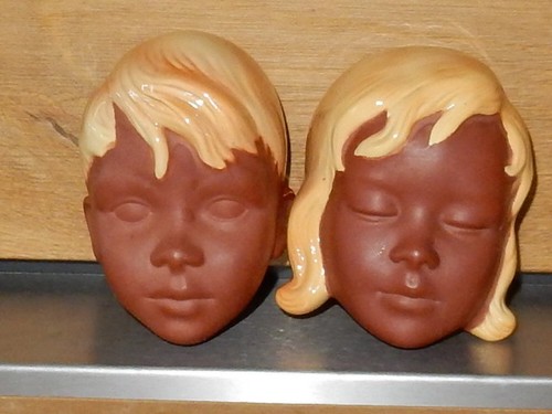Paar cortendorf wandmasken - paar,