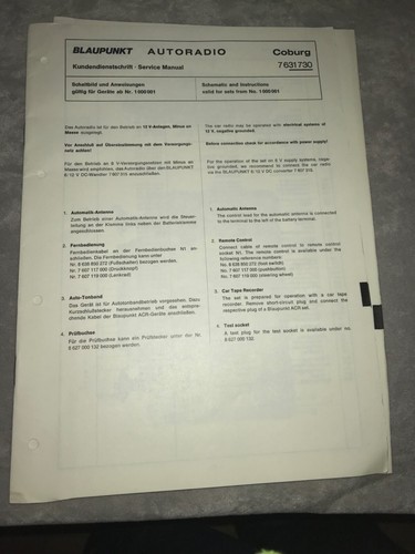 Original blaupunkt coburg - original,