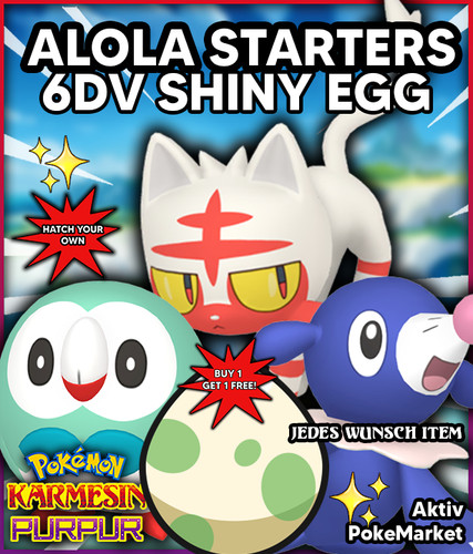 Alola starters eggs - eggs, ✨