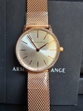 Emporio Armani AX7121 Damen Armbanduhr Edelstahl goldfarben  Roségold Neu OVP