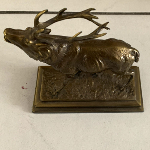Messing hirsch skulptur - ca15, x