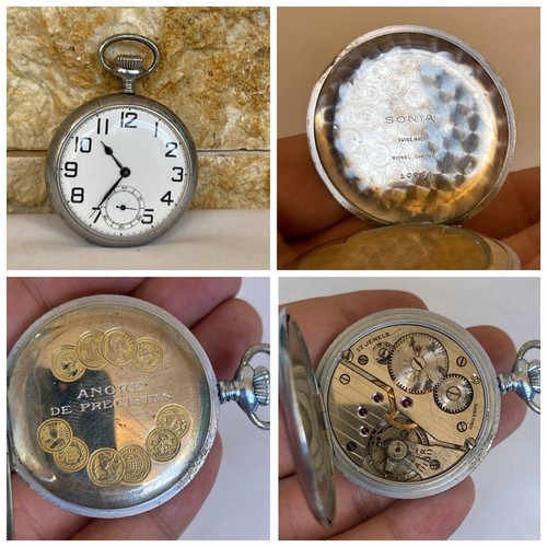 Vintage sonia taschenuhr swiss - vintage,