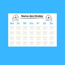 12 Zahnputzkarten Zahnfee