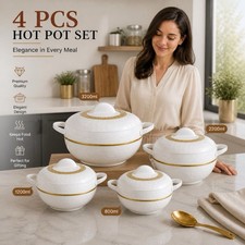 4-teiliges Hot Pot