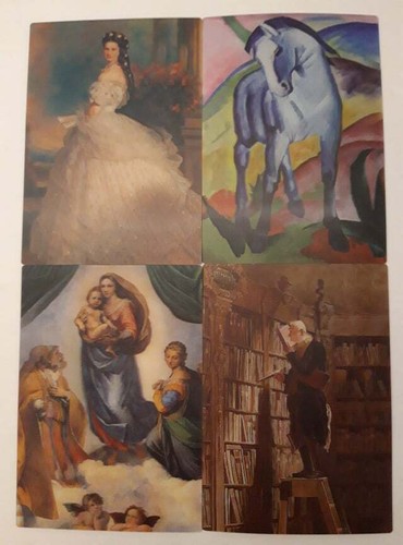 Ansichtskarte gemälde - 3, d
