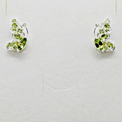 Navette peridot ohrringe - peridot,
