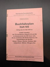 Buch Buchfahrplan Heft 106