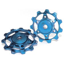 XLC PU-A02 SCHALTRÖLLCHEN 11 Zähne SCHALTWERK ROLLEN PULLEY SCHALT RÄDCHEN BLAU