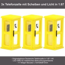 3x H0 Telefonzelle Typ FeH 78
