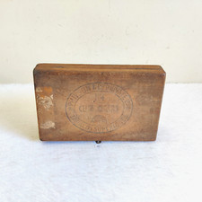1940er Vintage Club Nr. 4 Zigarren Phipson & Co. Werbung Holzbox Alt W83