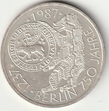 10 DM 1987, Gedenkmünze 750 Jahre Berlin