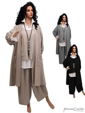 LAGENLOOK Long Shirt Jacke