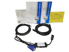 DELL KVM-Switch USB, RJ45 Media Kabel Modul Adapter POD CAC VGA + 2x Cat5e Kabel