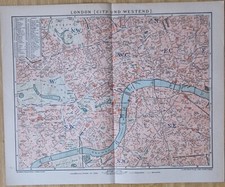 Top London City und Westend, 1 : 29500 Farbiger Stadtplan, Brockhaus 14. Auflage