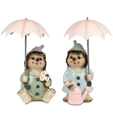 2er Set Dekofiguren Igel mit