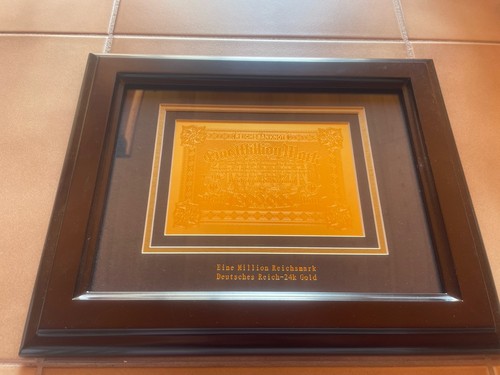 24k gold banknote eine million - eine,