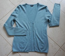 S Milton Damen Strick Jacke Feinstrick 100% Kaschmir Gr 36 38  M langarm