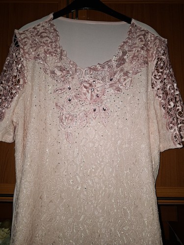 Bluse festlich rosa - bluse,