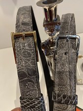 Krokodilleder Gürtel  3.5 cm