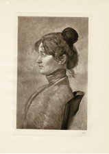 Max Klinger  " Bildnisstudie "