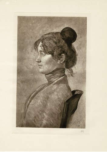 Max klinger bildnisstudie - klinger,