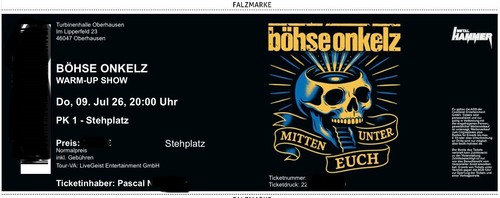 Böhse onkelz oberhausen - böhse,