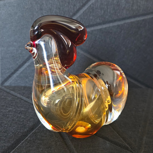 Glasfigur dekofigur huhn aus - glasfigur,