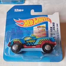 Hot Wheels Wooden Track Car blau rot Auto Pista in Legno Holzbahn Holzauto OVP