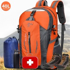 Herren Rucksack Wasserdicht Sport Arbeit Freizeit Schulrucksack Tasche Orange