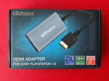 Bitfunx HDMI Adapter für PS1/PS2 Playstation 1 & 2 | inkl. HDMI Kabel