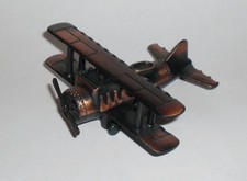 Doppeldecker Flugzeug Die-Cast - Anspitzer Bleistiftspitzer Metall