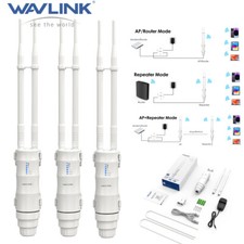WAVLINK Outdoor Router Extender N300 WLAN Repeater Router Signal Booster AP EU