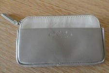Leder Schlüsseltasche, MAITRE; beige,  1 Vorfach u. 1 Fach auf Rückseite