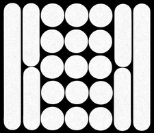 21x Reflektoraufkleber, Reflexsticker reflektierende Aufkleber weiß reflector x