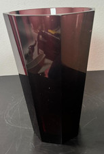 Glas, Vase, Moser, violett