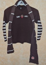 FC St.Pauli Fußball Longsleever & Schal Grün Kiezpiraten Kinder Gr.140 Logo 