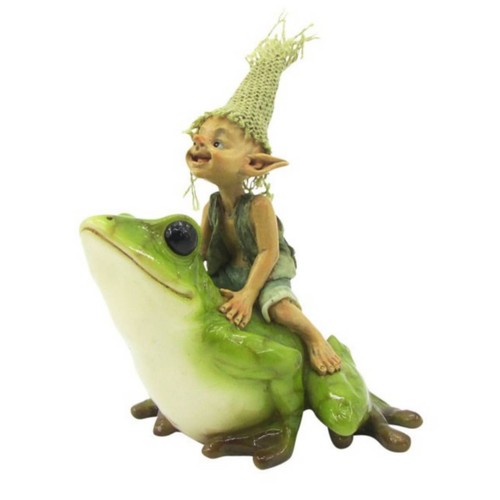 Pixie reitet auf frosch - auf,